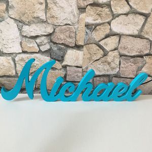 Business Signs Custom wooden baby name sign kindergarten wall decoration personalized black antique wedding baptism 230511