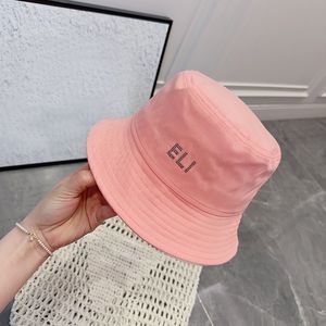 Bucket Hat for Man Woman Fashion Solid Colored Lettered Caps Casquette Hats 4 Colors Classic Signs