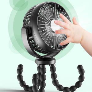 Portable Stroller Fan Hand USB Electric Fan Powered Small Folding Rechargeable Fans Mini Ventilator Silent Table Outdoor Cooler