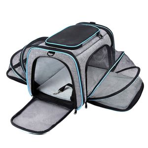 Cat s Crate Houe Pet Bag Portable Breathable Foldable Dog Outgoing Outdoor Travel Pet Handbag Safety Zipper 230510