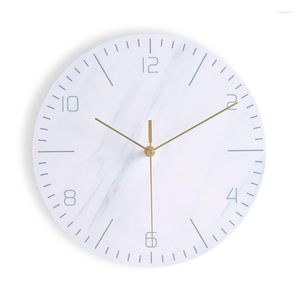 Wall Clocks Marble Clock Art Nordic Style Modern Minimalist Atmospheric Living Room Silent Quartz