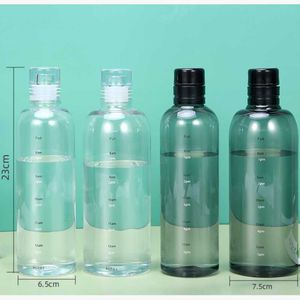 새로운 500/750ml PC 플라스틱 스포츠 물병 대용량 병 누출 증