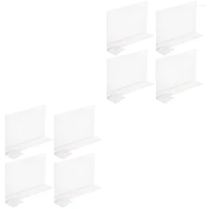 Placas Divisores de prateleira Divisão Divisão Divisor Separador Organizador de guarda -roupa Separadores de gavetas plásticos Prateleiras armários ajustáveis