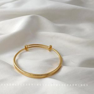 Pulseira de pulseira para mulheres de moda fosca, preservação de cores ajustáveis, simples acessórios de jóias de dama de honra.