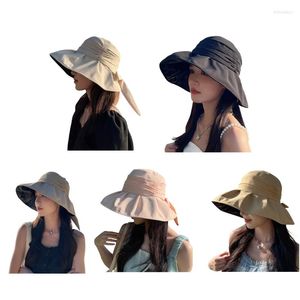 Wide Brim Hats Summer Bucket Hat SunHat Women Packable Beachs Floppy For Foldable Fisherman Dropship