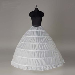 Cheap Adjustable Waist Crinoline 6 Hoop Petticoat For Ball Gown Dress Wedding Accessories Wedding Dresses Underskirt