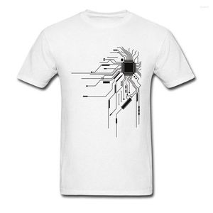 Herren-T-Shirts, Computer-IC-Chip-Ingenieure, Entwickler-Shirt, Druckbild, Baumwolle, Tops, T-Shirts, Herren, integrierte Leiterplatte, hochwertige T-Shirts