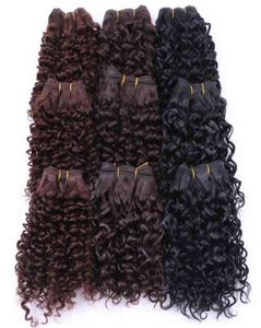 Angie Synthetic Hair weave Short Kinky Curly tessitura dei capelli 6 pezziLotto 210 prodotto per capelli glam per donna H2204296389142