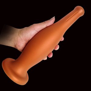 Анальные игрушки силиконовый дилдо для анальных секс -игрушек Большой анальный яблочный заглушка. Экспункт Anus Anus с всасывающей чашкой фаллоимитации Buttplug Sex Toy для взрослых 230511