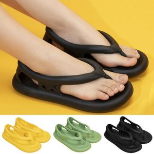 Sandalen Bazuo EVA Dicke Bodensohle Rutschfeste QuickDry FlipFlop Outdoor Strand Badezimmer Hausschuhe Slides für Damen und Herren 230510