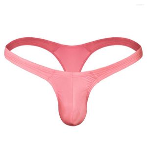 Underbyxor bikini botten män sexig solid sissy trosor underkläder t-back thong påse underkläder jockstrap trosor tanga hombre