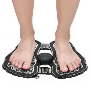Foot Massager Electric EMS Pad Products Foldable Mat Feet Muscle Stimulator Pain Relief Health Care Tool 230511