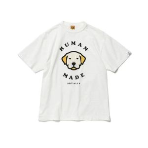 HUMAN MADE T-shirt a maniche corte in cotone di bambù con stampa divertente per uomo donna z13