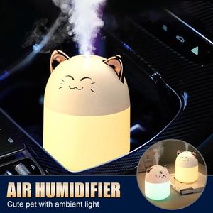 Desktop Air Humidifier With Colorful Ambient Light 250ml Capacity Aroma Diffuser for Home Aromatherapy Humidifiers Diffusers Bedroom