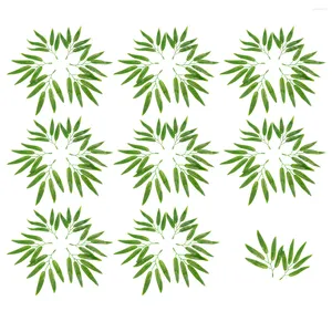 Декоративные цветы 50 шт. Искусственная бамбуковая палка свадебные декор летние листья украшения фальшивый зеленый венок