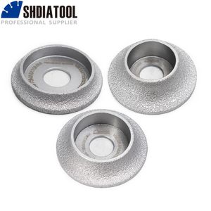 Produtos de acabamento Shdiatool 1pc Diamond Retinging Disc Vacuum Wheel Brasned Demi-Bullnose Edge Perfil Diâmetro de azulejo 3 polegadas/75mm 230511