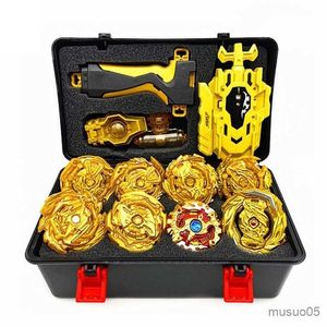 Beyblades Metal Spinning Top Top Burst Arena Toys Set Gold Burst с пусковой установкой и ящиком для хранения Bayblade Drain Phoenix