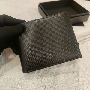 Läderplånbok Luxury Designer Card Holder Top Men Tygväskor Mest bärbara mini -mynt Purse Små läderplånbok kommer med låda