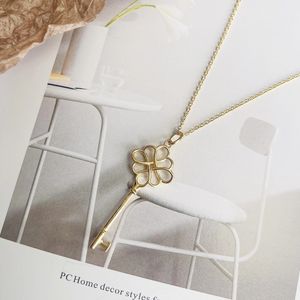 new fashion sliver gold luxury Classic key initial necklaces Plated 18K for women girls chain Engagement girlfriend Party Wedding gifts Birthday Mother day sale