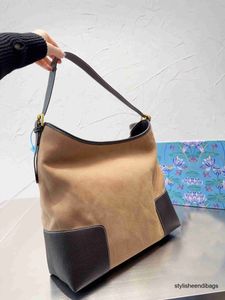 Designer Bags Totes 2023 L-brand 37 * 33cm Crossbody Shopping Borsa di tela abbinata Borsa vintage portatile Capacità Borsa ascellare da donna