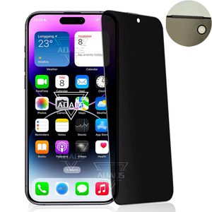 Protezione per schermo in vetro temperato da 28 gradi antipolvere a copertura totale per la privacy per iPhone15 14 Pro MAx 13 12 11 X XR