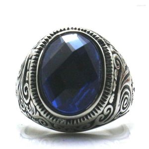 Cluster Ringe 316L Edelstahl Mode Cool Big Stone Ring Est