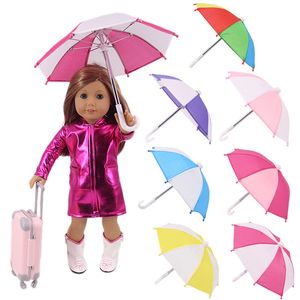 Articoli Kawaii Lovely Unbrella Accessori per bambole da 18 pollici 43cm Giocattoli per bambini Appendini Calzini Occhiali da sole Per ragazze americane Ragazzi Regalo fai da te