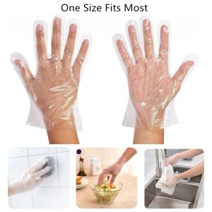 Top Quality Plastic Disposable Gloves Disposable Food Prep Glof PE PolyGloves for Cooking Cleaning Food Handling Household Cleaning Tools Protect Hand