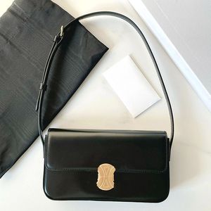 Oryginalne skórzane torebki torebki torba TOTE Paski damskie luksusowe projektant duże metalowe logo mini pochette na ramię