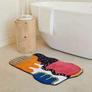 Tappeti Chic Tappetino da bagno Soft Fluffy Tufed Carpet Biscotto Camera da letto Pavimento Foot Pad Tappeto Geometrico Zerbino Tidy Home Aesthetic Room Decor 230511