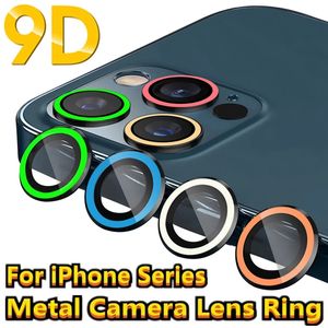 Luminous Lens Protector Glass Metal Ring for iPhone 13 14 Pro Max 14Plus Glowing Camera Glass Film for IPhone 11 12 13 ProMax