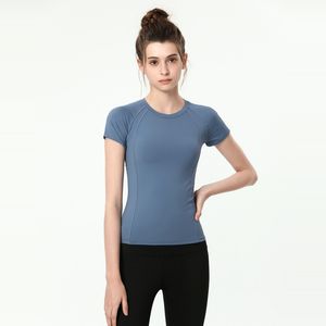 Женская одежда для йоги, быстросохнущая, впитывающая пот, высокоэластичная футболка для фитнеса и отдыха с короткими рукавами, куртка для девочек, футболка для бега, кружевные футболки для йоги на спине