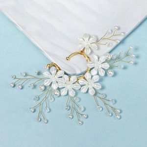 Orecchini posteriori Forniture per diserbo Lega Sposa Temperamento Fata Fiore Strass Orecchio Clip Accessori moda