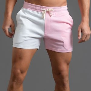 Shorts masculinos shorts de verão rosa 230511