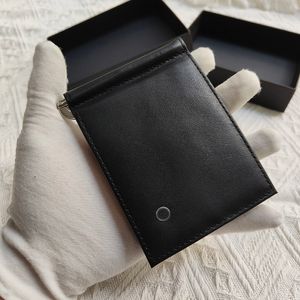 Mini Wallet Designer Business Card Holder Top Men's Tote Bag Leather Short Pocket Coin Wallet Cash Clip Original Box