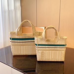 Tote Bag Designer Bag Ladies Straw Bags Dokuma Tota Çanta Lüks Çanta Klasik Klasik Büyük Kapasiteli Kadın Çantalar