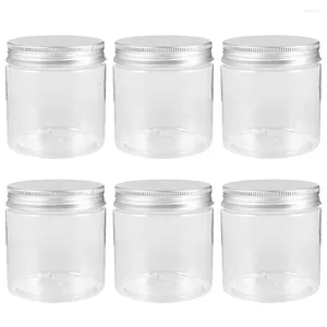 Storage Bottles 6 Pcs Pepper Container Mason Bottle Glass Airtight Containers Small Jars Condiment Sugar Pot Lid