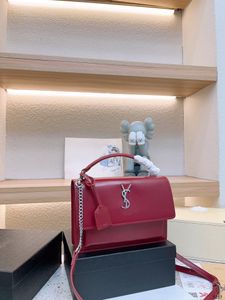Einkaufstasche, Designer-Tasche, klassisch, mit Klappdeckel, Orgeltasche für Damen, echtes Leder, Saint Laurent, Umhängetasche, Umhängetasche, Clutch-Handtasche, Messenger-Paket mit Box