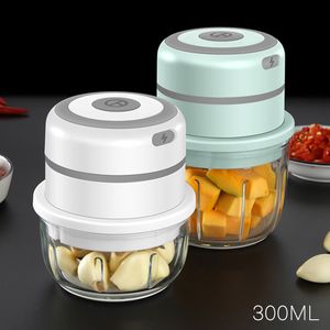 Fruktgrönsaksverktyg vitlök hackare masher trådlös elektrisk mincer USB laddning chili köttkvarn grönsaksverktyg kök gadget 230511