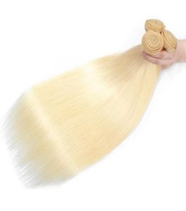 10a Haar Weft Blond Hair Weaving 613 Blonde kleur Silky rechte Braziliaanse maagdelijk Human Hair Bundels For Woman Fast 2157471