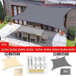 Shade Awning Outdoor Waterproof Sail Garden Beach Camping Terrace Pool Tent 230510