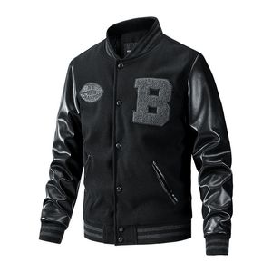 Herrjackor Ankomst Baseballjacka Bomber Autumn Winterkläder Läderhylsa Tunna bomull Rockar Size M-3XL 230511