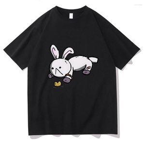 Erkek Tişörtleri Mieruko Chan Lambda Tavşan T-Shirts Pamuk Kadınlar Sıradan Tee-Shirt Kawaii Karikatür Grafik Baskı Tshirts Kısa Kollu Tees