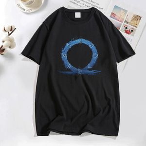 Mäns Polos God of War Ragnarok T-shirts Men Casual Round Collar Cotton T Shirt Classic Short Sleeve Tee Shirt Streetwear Men's Clothing Top 230511