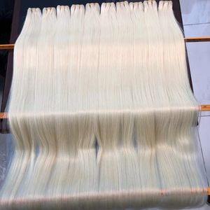 Hair Wefts Straight 30 40inch Remy Brazilian Weave Human Bundles 50inch 613 Blond Natural Color 100 Virgin Extension 230511