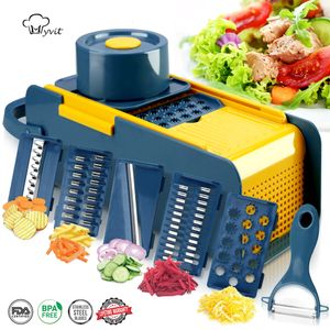 Fruktgrönsaksverktyg Vegetabiliska skivare Vegetabiliska skärare Multifunktionell fruktpotatisskalare Morot Grater Kök Tillbehör Korg Vegetabilisk Slicer 230511