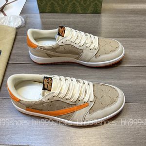 Buty męskie Sneakers Zagrzewództwo Tripartite CoLlanded Frosted Calfskin Brand Totem Table Obcina Elektryczna marka haftowa