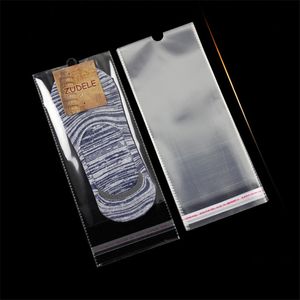 2000pcs/lot 3 Size Opp Transparent Packaging Plastic Package Bags Self Adhesive Seal Storage bag 100pcs for socks storage