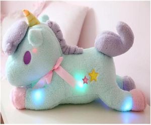 Unicorn Horse Plush Toys привел в новичку куклы Unicorn Kindate Halforoween Coll Dist Toys 552020202020202020230077741