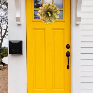 Fiori decorativi Corona di girasole Ghirlanda di api Decorazioni per feste Ghirlanda per porta d'ingresso Palla di Natale Ornamento Decorazione di nozze Decorazioni per la casa